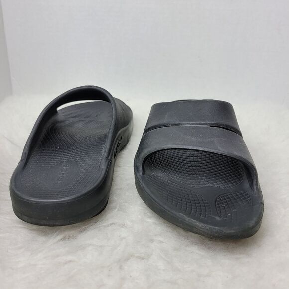 OOFOS OOahh Black Slide Recovery Women'S Sandals Shoes Size 9 - Picture 7 of 10